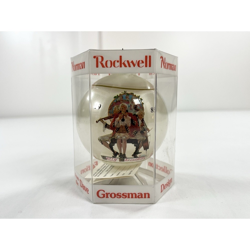 New Vintage 1985 Norman Rockwell Dave Grossman Christmas Ornament 11th Ltd Ed 43